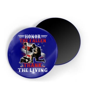 Honor The Fallen Veteran Themed Military Support Gift Magnet