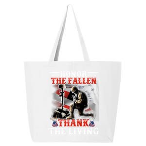 Honor The Fallen Veteran Themed Military Support Gift 25L Jumbo Tote