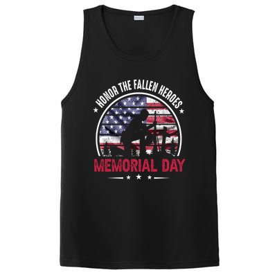 Honor The Fallen Heroes Memorial Day Cool Gift PosiCharge Competitor Tank