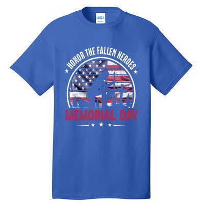 Honor The Fallen Heroes Memorial Day Cool Gift Tall T-Shirt