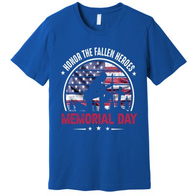 Honor The Fallen Heroes Memorial Day Cool Gift Premium T-Shirt