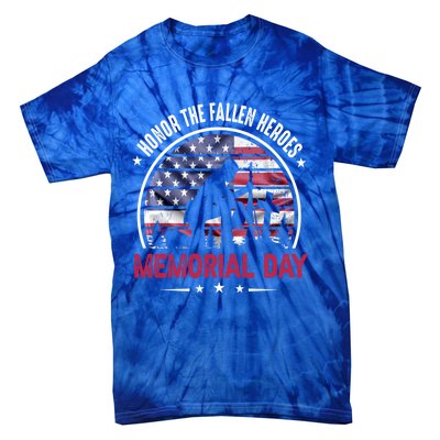 Honor The Fallen Heroes Memorial Day Cool Gift Tie-Dye T-Shirt