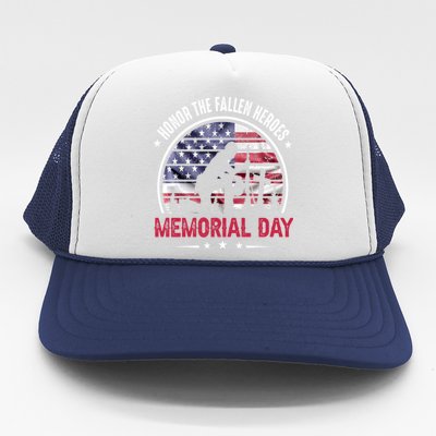 Honor The Fallen Heroes Memorial Day Cool Gift Trucker Hat