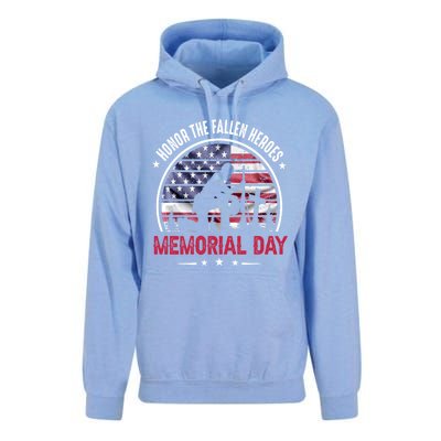 Honor The Fallen Heroes Memorial Day Cool Gift Unisex Surf Hoodie