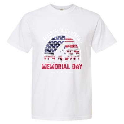 Honor The Fallen Heroes Memorial Day Cool Gift Garment-Dyed Heavyweight T-Shirt