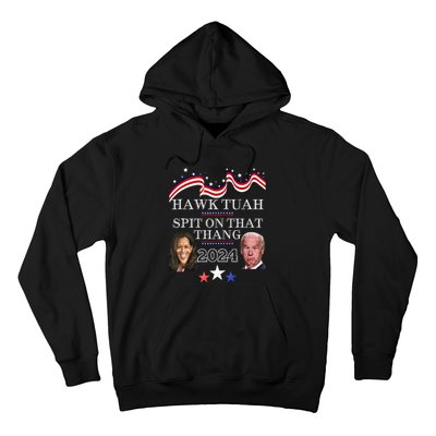 Hawk Tauh Funny Election 2024 Spit On That Thang Biden Hoodie