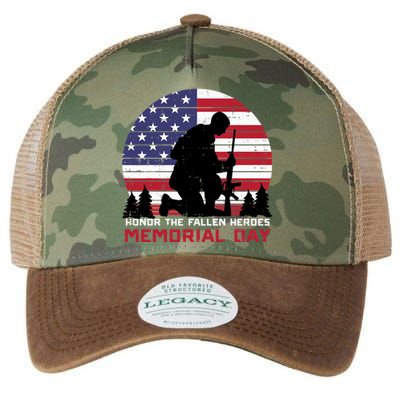 Honor The Fallen Heroes Memorial Day US Flag Legacy Tie Dye Trucker Hat