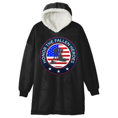 Honor The Fallen Heroes Gift Meaningful Gift Patriotic American Sweater Hooded Wearable Blanket