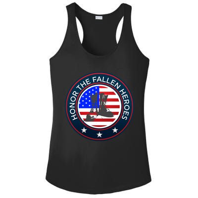 Honor The Fallen Heroes Gift Meaningful Gift Patriotic American Sweater Ladies PosiCharge Competitor Racerback Tank