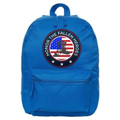 Honor The Fallen Heroes Gift Meaningful Gift Patriotic American Sweater 16 in Basic Backpack