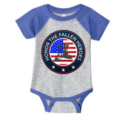 Honor The Fallen Heroes Gift Meaningful Gift Patriotic American Sweater Infant Baby Jersey Bodysuit