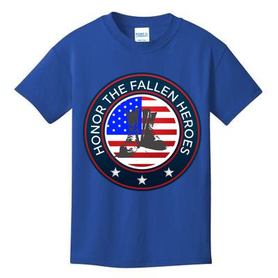 Honor The Fallen Heroes Gift Meaningful Gift Patriotic American Sweater Kids T-Shirt