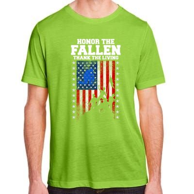 Honor The Fallen Thank The Living Memorial Day Cool Gift Adult ChromaSoft Performance T-Shirt