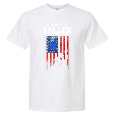 Honor The Fallen Thank The Living Memorial Day Cool Gift Garment-Dyed Heavyweight T-Shirt