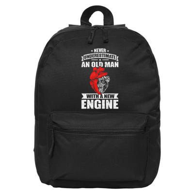 Heart Transplantation Funny And Old Man Heart Operation 16 in Basic Backpack