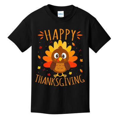 Happy Thanksgiving For Turkey Day Family Dinner Kids T-Shirt