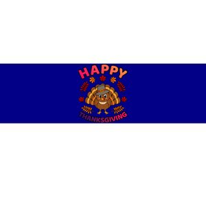 Happy Thanksgiving Funny Turkey Family Graphic Gift Bumper Sticker