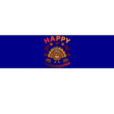 Happy Thanksgiving Funny Turkey Family Graphic Gift Bumper Sticker