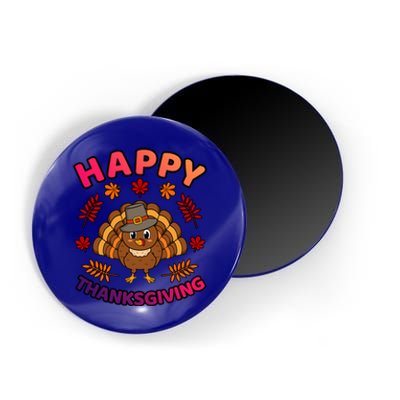 Happy Thanksgiving Funny Turkey Family Graphic Gift Magnet