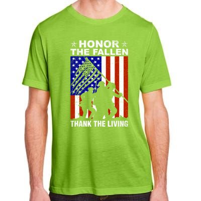 Honor The Fallen Thank The Living Memorial Day Veteran Gift Funny Gift Adult ChromaSoft Performance T-Shirt