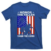 Honor The Fallen Thank The Living Memorial Day Veteran Gift Funny Gift T-Shirt