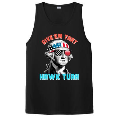 Hawk Tuah Funny 2024 4th Of July Meme PosiCharge Competitor Tank