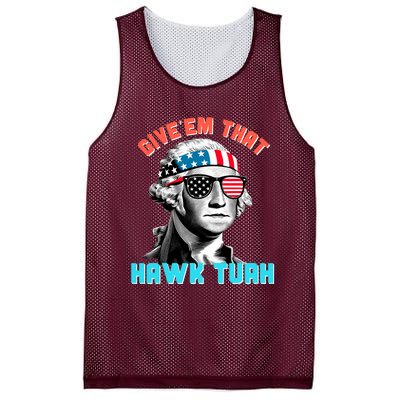 Hawk Tuah Funny 2024 4th Of July Meme Mesh Reversible Basketball Jersey Tank