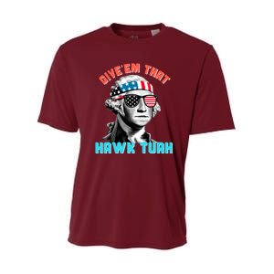 Hawk Tuah Funny 2024 4th Of July Meme Youth Performance Sprint T-Shirt