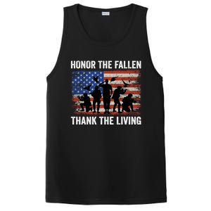 Honor The Fallen Thank The Living Soldiers Memorial Day Gift PosiCharge Competitor Tank