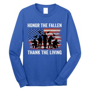 Honor The Fallen Thank The Living Soldiers Memorial Day Gift Long Sleeve Shirt