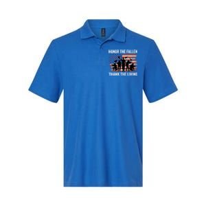 Honor The Fallen Thank The Living Soldiers Memorial Day Gift Softstyle Adult Sport Polo