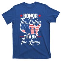 Honor The Fallen Thank The Living Usa American Memorial Day Gift T-Shirt