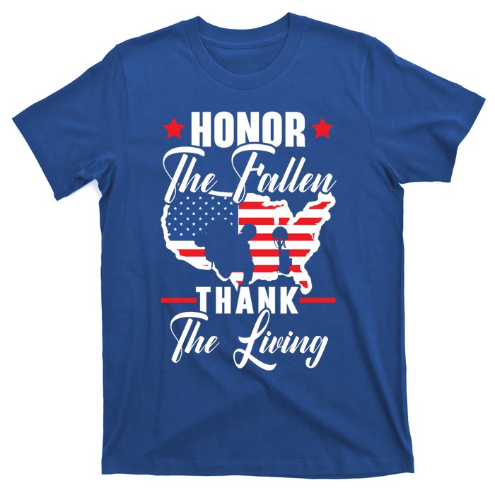 Honor The Fallen Thank The Living Usa American Memorial Day Gift T-Shirt