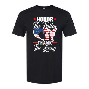 Honor The Fallen Thank The Living Usa American Memorial Day Gift Softstyle CVC T-Shirt