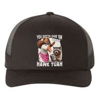 Hawk Tuah Funny Viral Humor Meme Video Girl 24 Goose Tua Yupoong Adult 5-Panel Trucker Hat