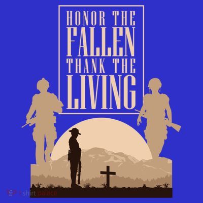Honor The Fallen Thank The Living Military Pride Gift T-Shirt