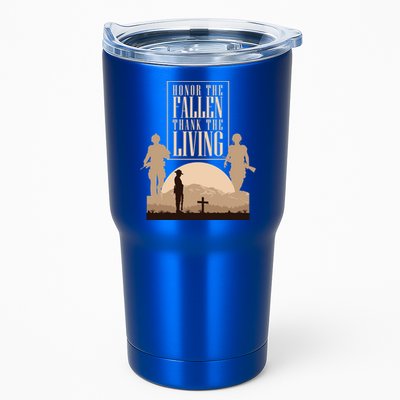 Honor The Fallen Thank The Living Military Pride Gift Tumbler