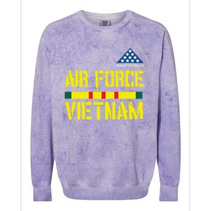 Honor The Fallen Air Force Vietnam Funny Gift Colorblast Crewneck Sweatshirt