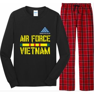 Honor The Fallen Air Force Vietnam Funny Gift Long Sleeve Pajama Set