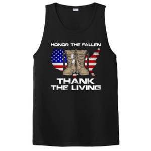 Honor The Fallen Thank The Living Military Veteran Gift PosiCharge Competitor Tank