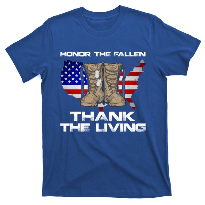 Honor The Fallen Thank The Living Military Veteran Gift T-Shirt