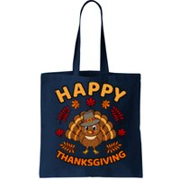 Happy Thanksgiving Funny Turkey Family Graphic Tote Bag