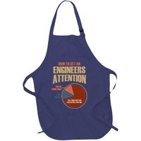 How To Get An Engineers Attention Funny Engineer Gift Full-Length Apron With Pockets