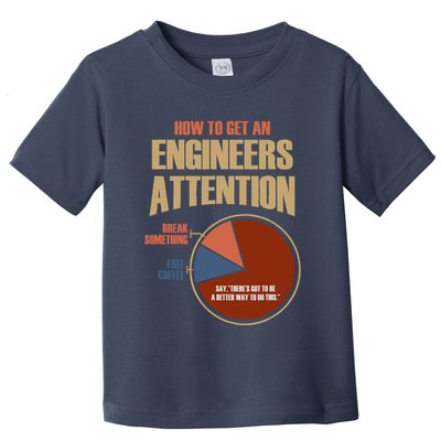 How To Get An Engineers Attention Funny Engineer Gift Toddler T-Shirt