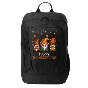 Happy Thanksgiving Gnome Squad City Backpack