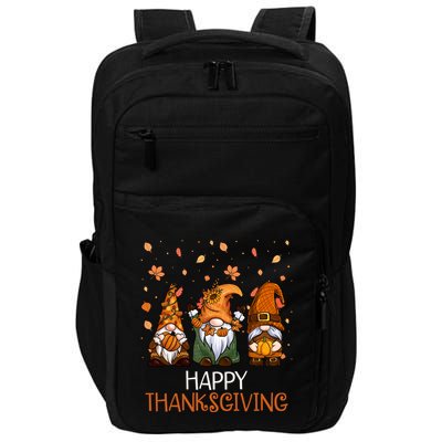 Happy Thanksgiving Gnome Squad Impact Tech Backpack