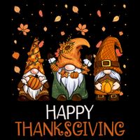 Happy Thanksgiving Gnome Squad 16 in Basic Backpack
