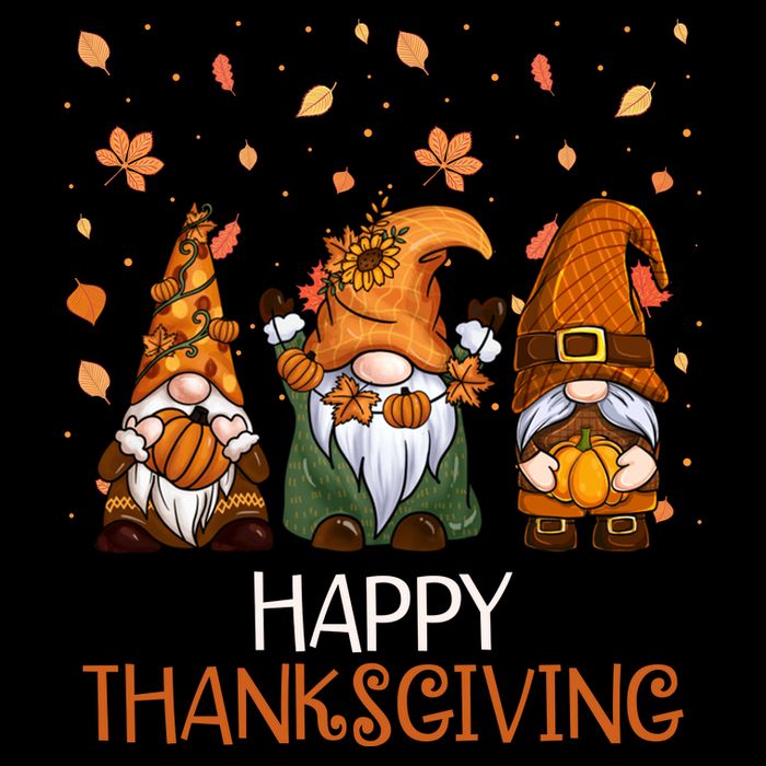 Happy Thanksgiving Gnome Squad 16 in Basic Backpack
