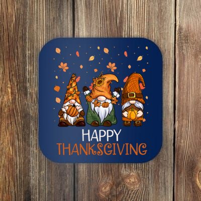 Happy Thanksgiving Gnome Squad Coaster