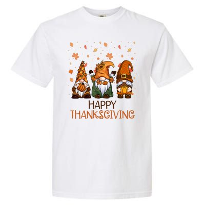 Happy Thanksgiving Gnome Squad Garment-Dyed Heavyweight T-Shirt